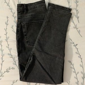 H&M divided black high waisted mom jeans